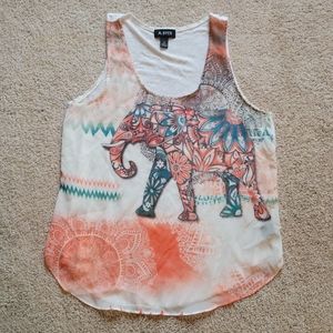 A. Byer Elephant Tank Top
